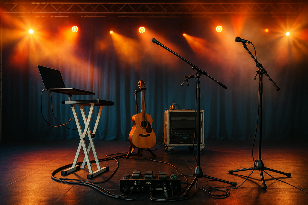 Ed Sheeran Tribute Act Just Sheeran - Stage Setup